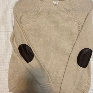 J crew Elbow patch sweater